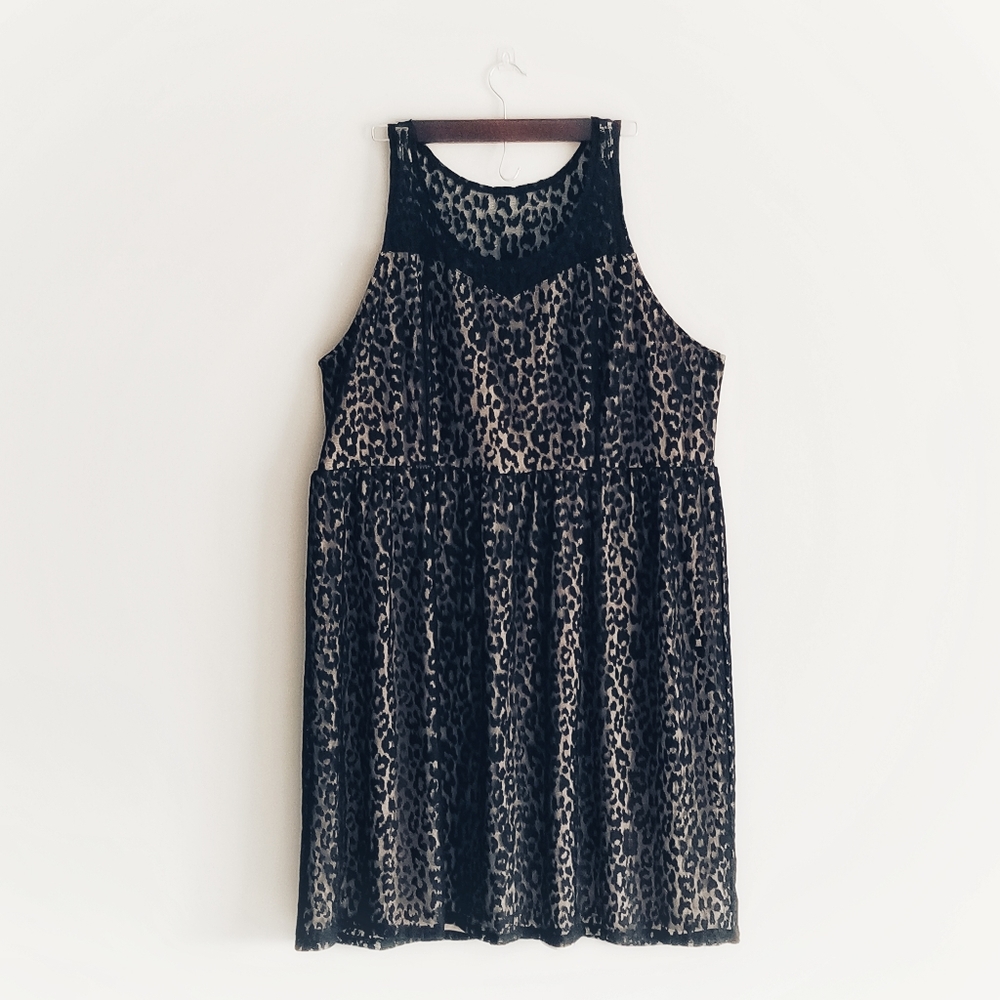 Lane Bryant Cheetah print plus Size midi dress